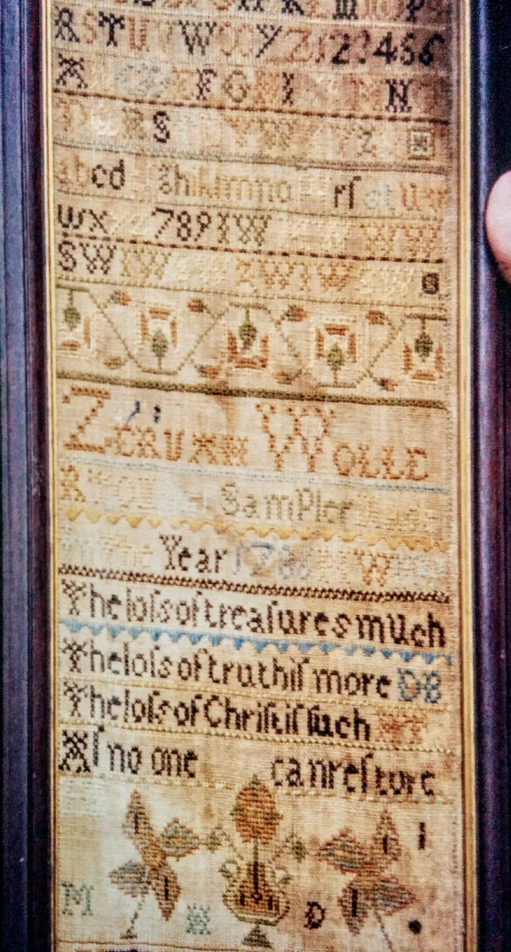 Zeruah Wollerton Sampler Zeruah Wollerton Sampler